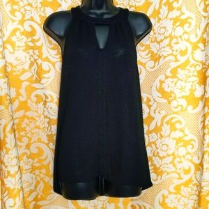 Large black short sleeve shirt. NWOT by Allison Joy